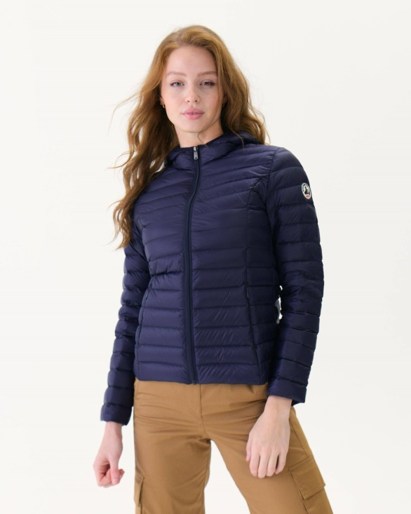 Lightweight Hooded Down Jacket Marine Cloe Jott UK