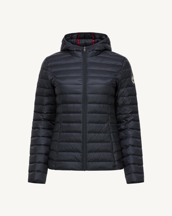 Lightweight Hooded Down Jacket Marine Cloe Jott UK