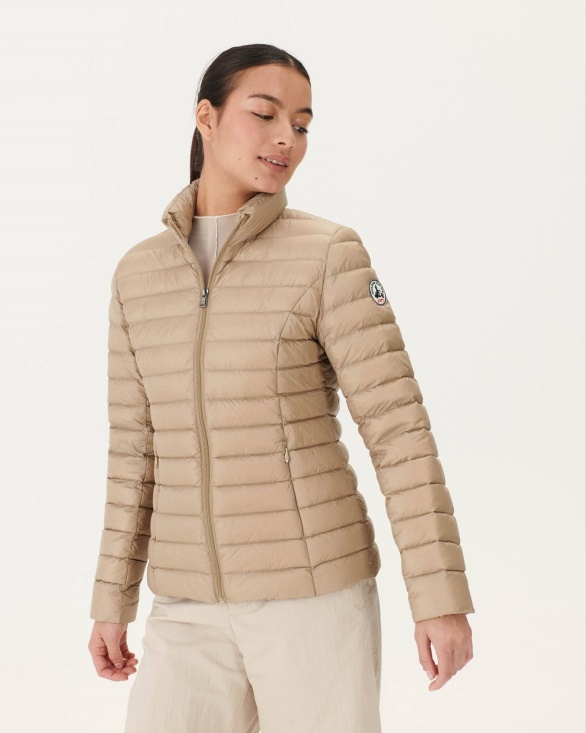 Jott UK Lightweight Down Jacket Beige Cha