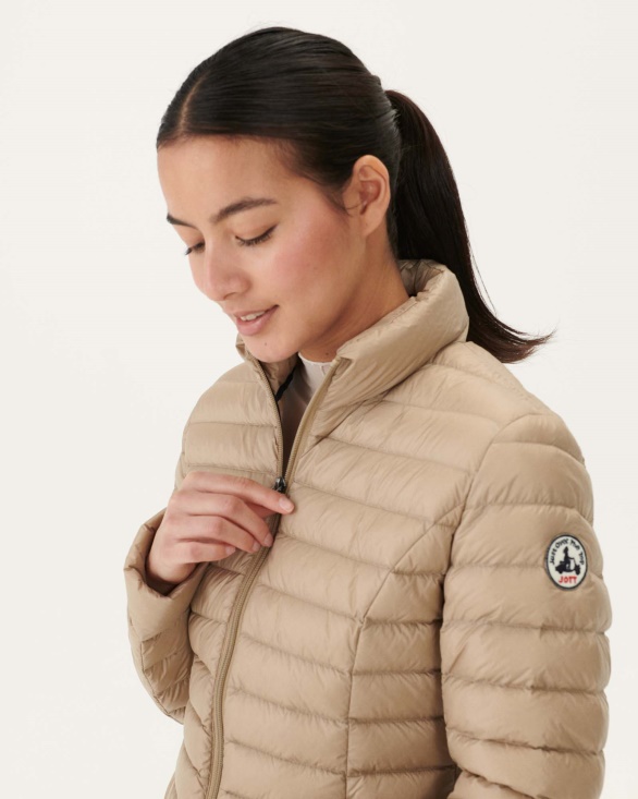 Jott UK Lightweight Down Jacket Beige Cha