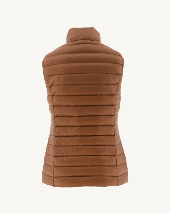 Jott UK Light Sleeveless Down Jacket Camel Seda
