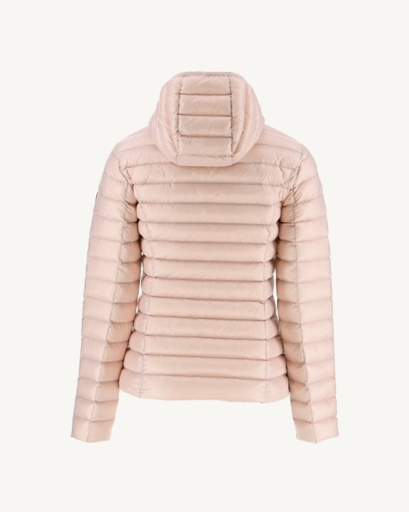 Lightweight Hooded Down Jacket Rose Pale Cloe Jott UK