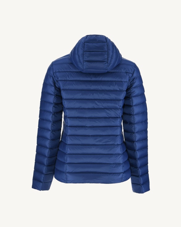 Jott UK Lightweight Hooded Down Jacket Dark Denim Cloe