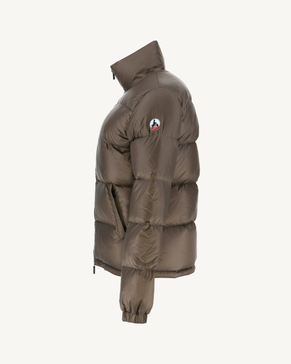 Jott UK Extreme Cold Quilted Down Jacket Taupe Cardiff