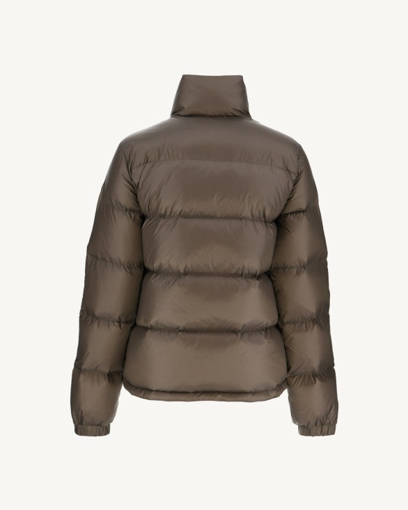 Jott UK Extreme Cold Quilted Down Jacket Taupe Cardiff