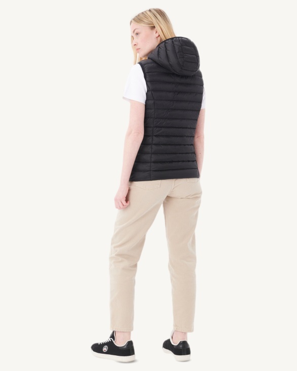Jott UK Light Sleeveless Down Jacket Noir Mali
