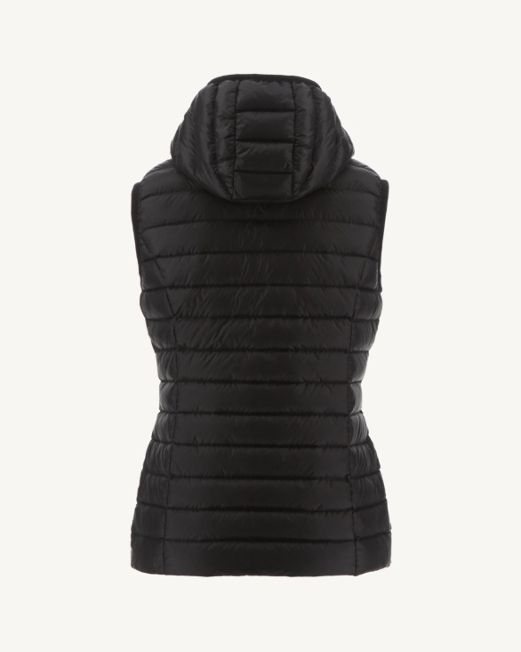 Jott UK Light Sleeveless Down Jacket Noir Mali