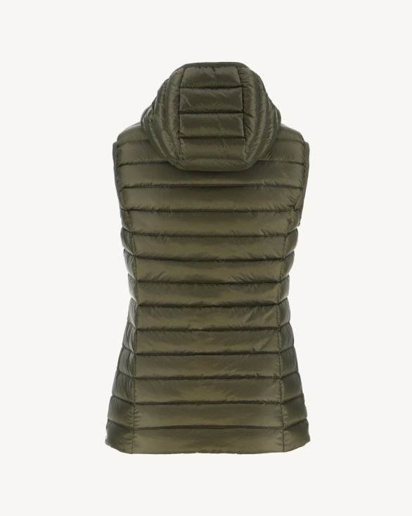 Jott UK Light Sleeveless Down Jacket Army Mali