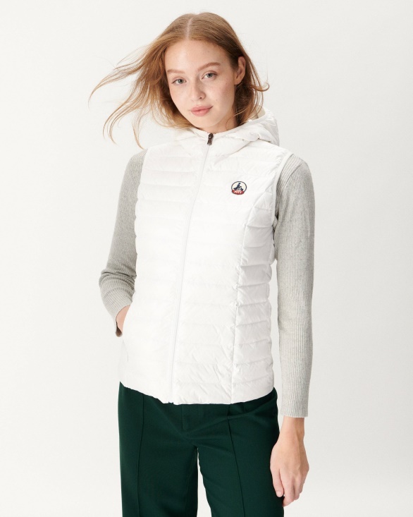 Light Sleeveless Down Jacket Blanc Mali Jott UK