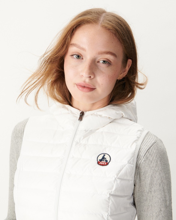 Light Sleeveless Down Jacket Blanc Mali Jott UK