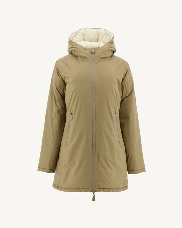 Extreme Cold Reversible Down Jacket Beige/Ecru Ottawa Jott UK