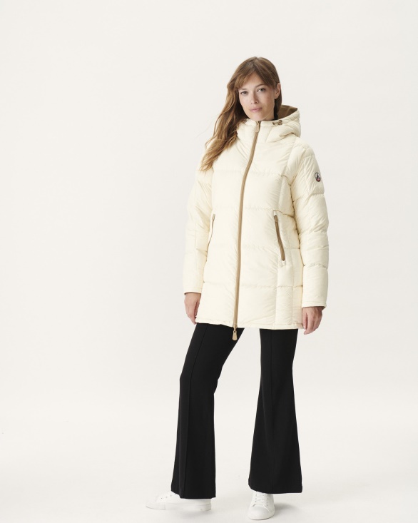 Extreme Cold Reversible Down Jacket Beige/Ecru Ottawa Jott UK