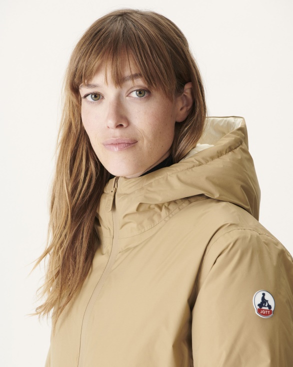 Extreme Cold Reversible Down Jacket Beige/Ecru Ottawa Jott UK