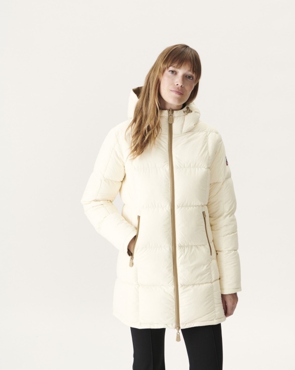 Extreme Cold Reversible Down Jacket Beige/Ecru Ottawa Jott UK