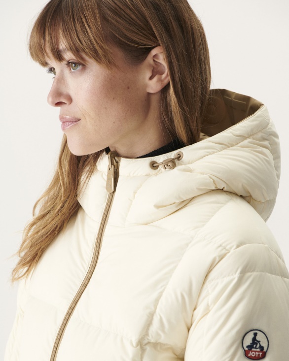 Extreme Cold Reversible Down Jacket Beige/Ecru Ottawa Jott UK