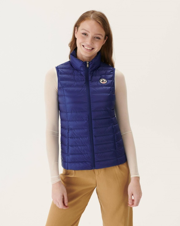 Jott UK Light Sleeveless Down Jacket Dark Denim Seda