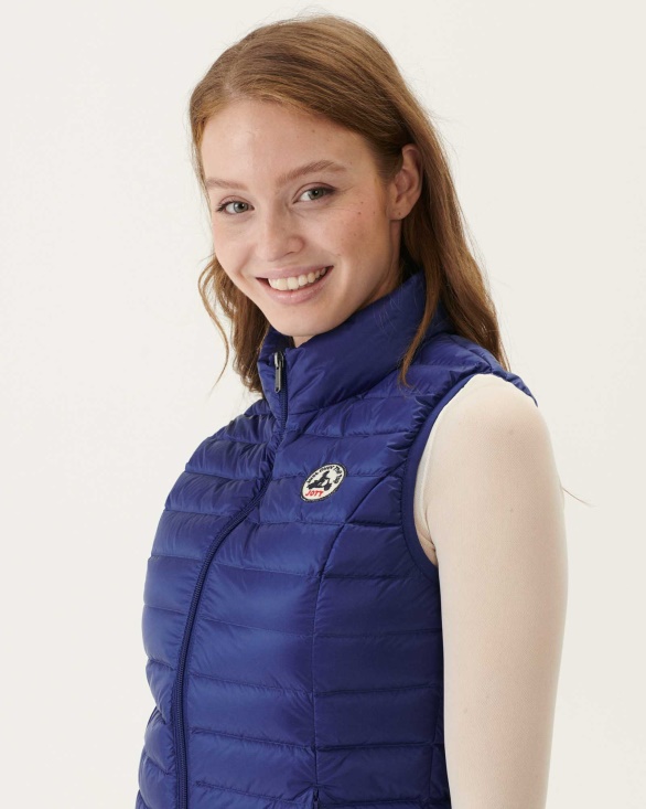 Jott UK Light Sleeveless Down Jacket Dark Denim Seda