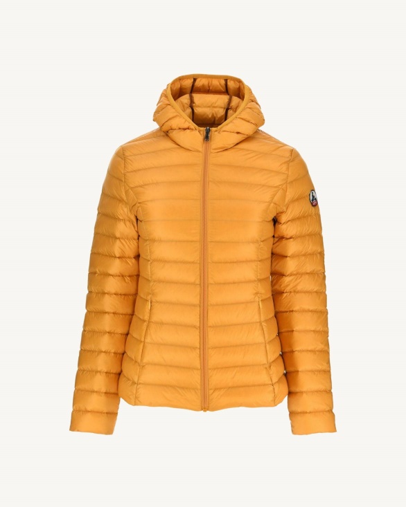 Jott UK Lightweight Hooded Down Jacket Moutarde Cloe