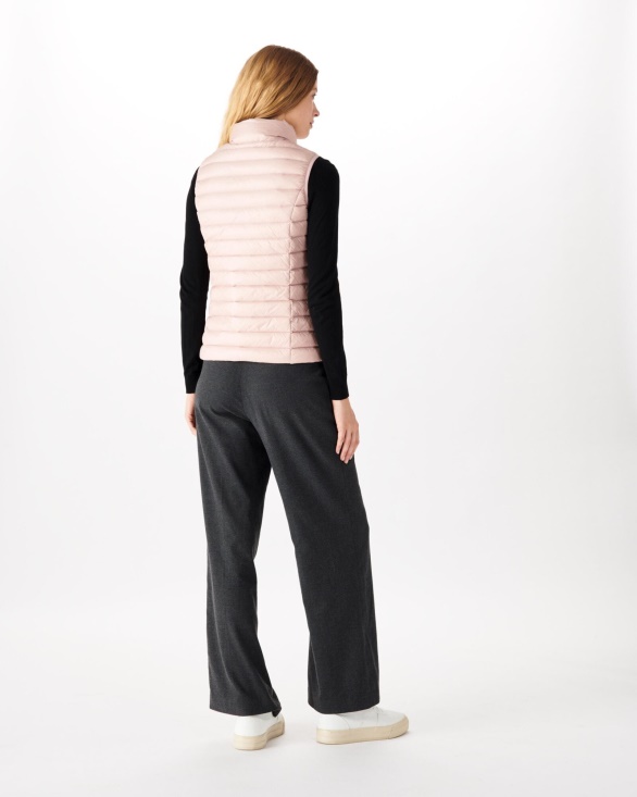 Jott UK Light Sleeveless Down Jacket Rose Pale Seda