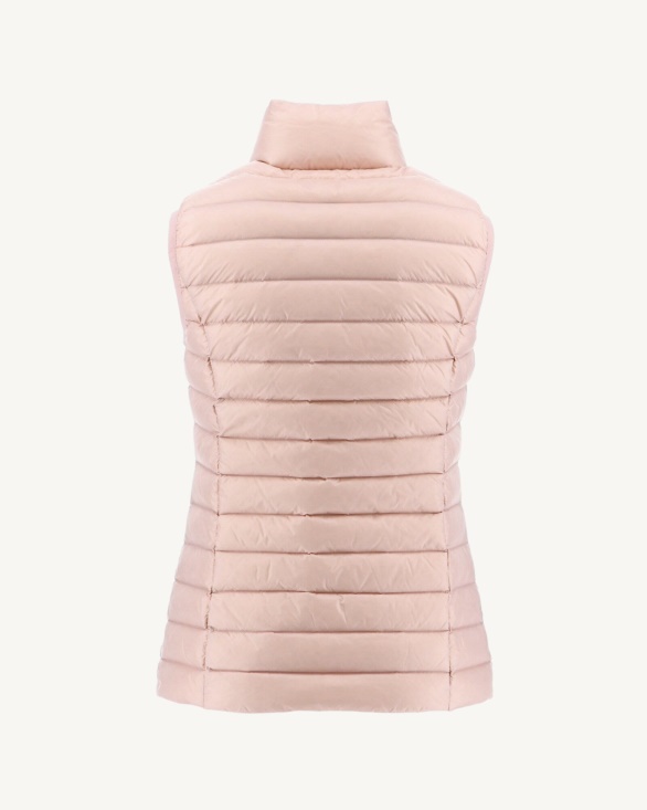 Jott UK Light Sleeveless Down Jacket Rose Pale Seda