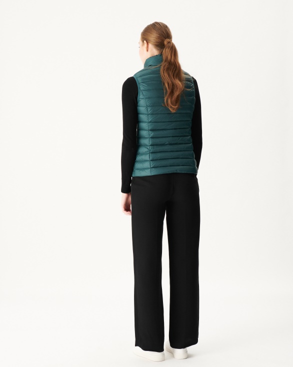 Light Sleeveless Down Jacket Vert Fonce Seda Jott UK
