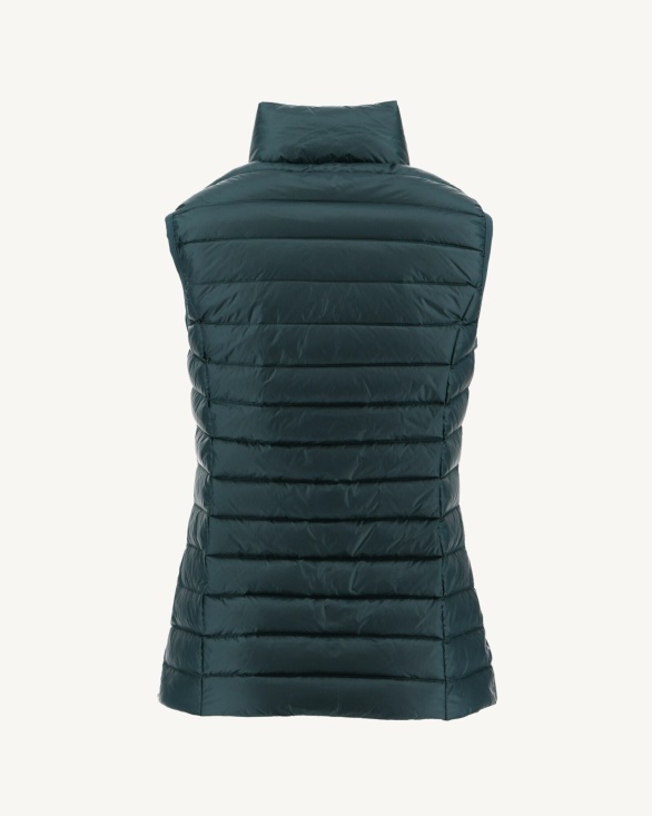 Light Sleeveless Down Jacket Vert Fonce Seda Jott UK
