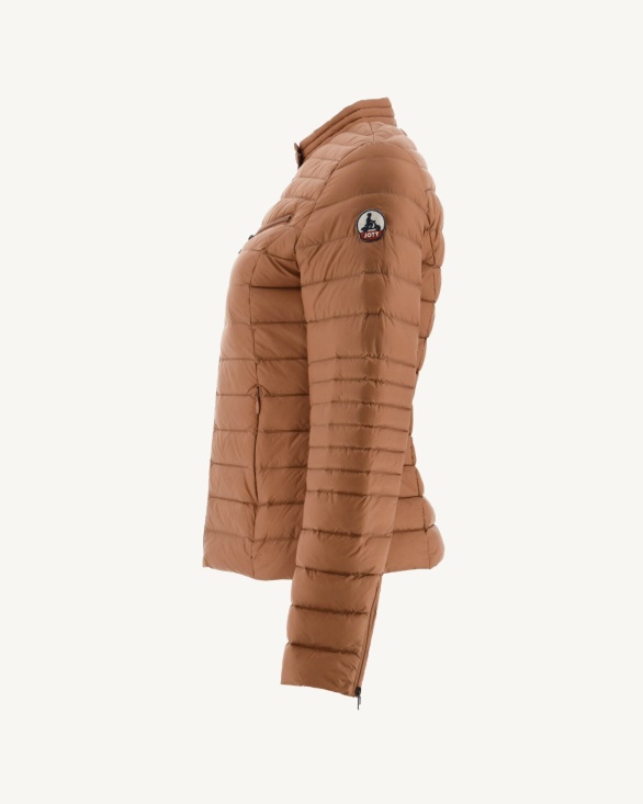 Jott UK Lightweight Down Jacket Camel Nina