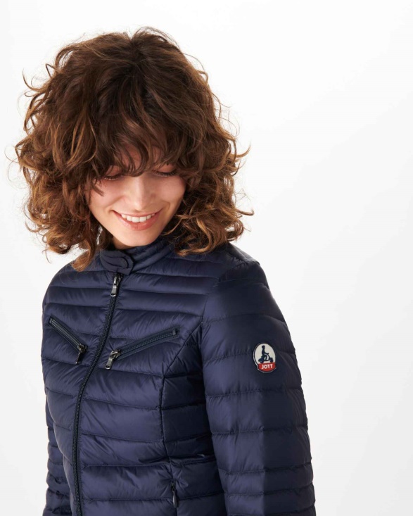 Jott UK Lightweight Down Jacket Marine Nina