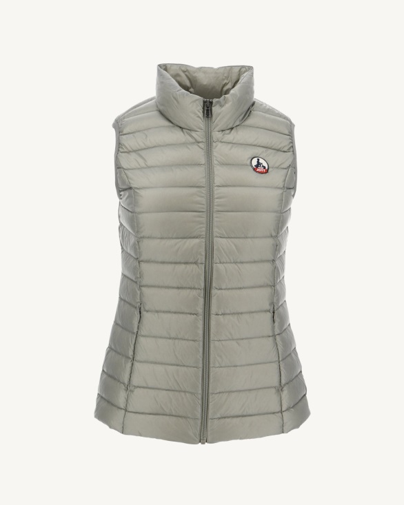 Jott UK Light Sleeveless Down Jacket Sauge Seda