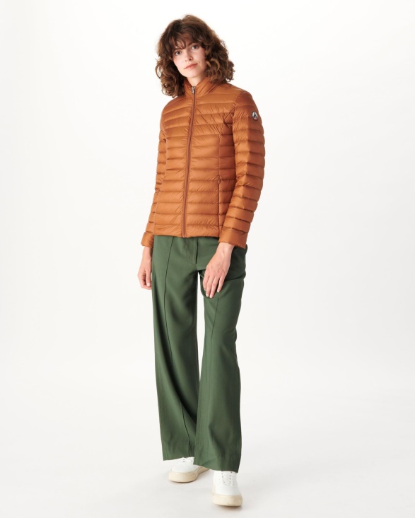 Jott UK Lightweight Down Jacket Caramel Cha