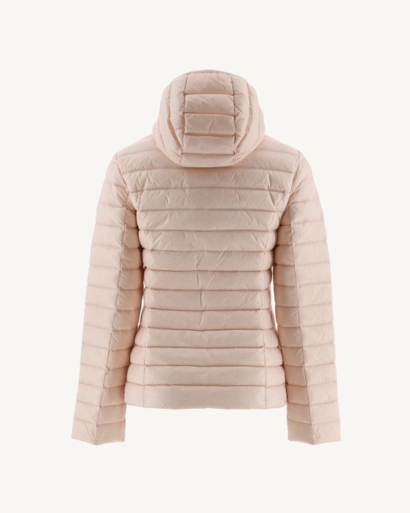 Lightweight Hooded Down Jacket Soft Pink Cloe Jott UK