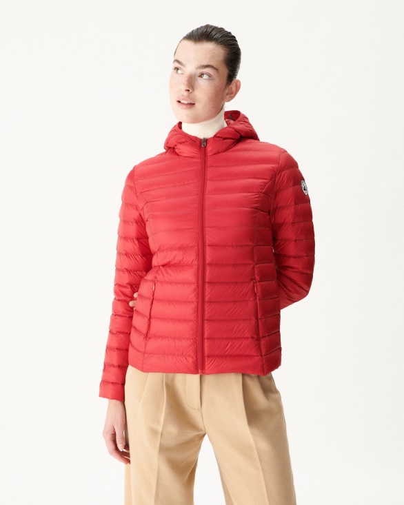 Lightweight Hooded Down Jacket Rouge Cloe Jott UK