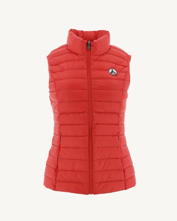 Jott UK Light Sleeveless Down Jacket Fire Red Seda