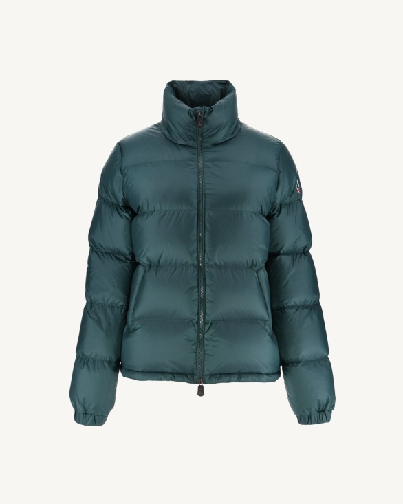 Jott UK Extreme Cold Quilted Down Jacket Vert Fonce Cardiff