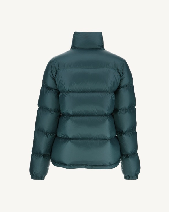 Jott UK Extreme Cold Quilted Down Jacket Vert Fonce Cardiff
