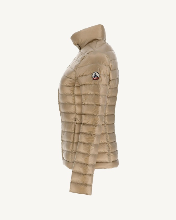 Lightweight Down Jacket Beige Anna Jott UK