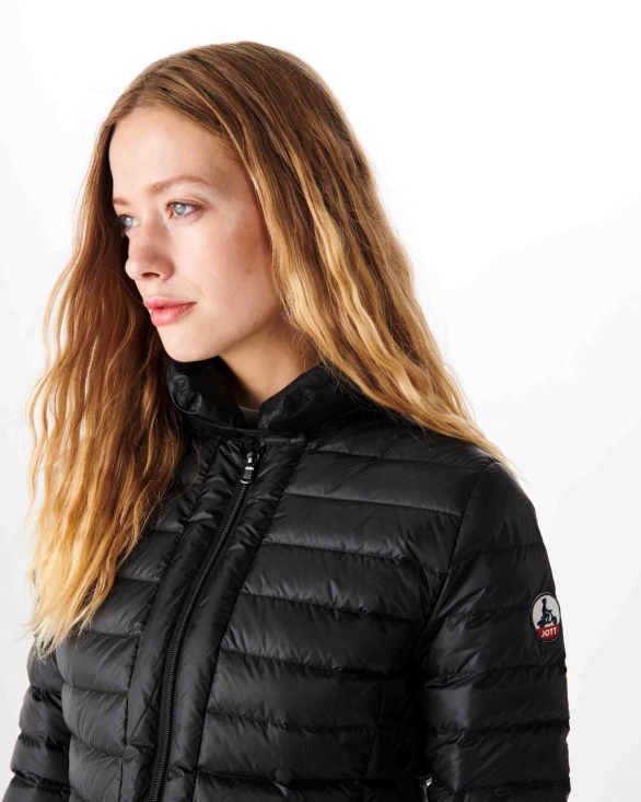Jott UK Lightweight Down Jacket Noir Anna