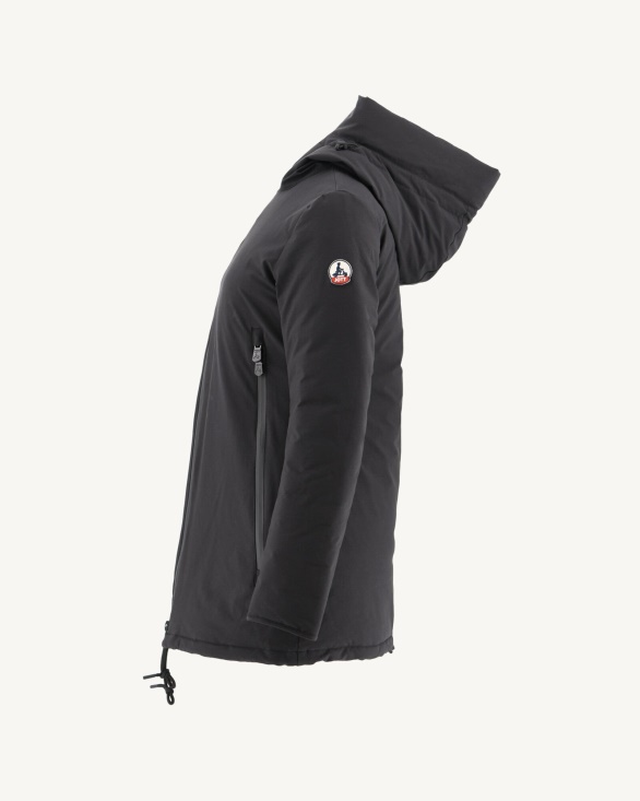 Jott UK Hooded Down Jacket Noir Siberie