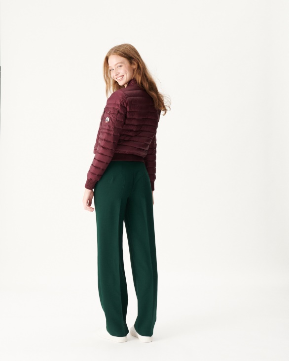 Lightweight Down Jacket Aubergine Emmy Jott UK