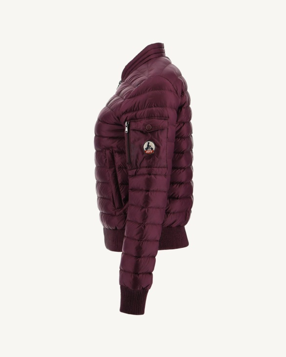 Lightweight Down Jacket Aubergine Emmy Jott UK
