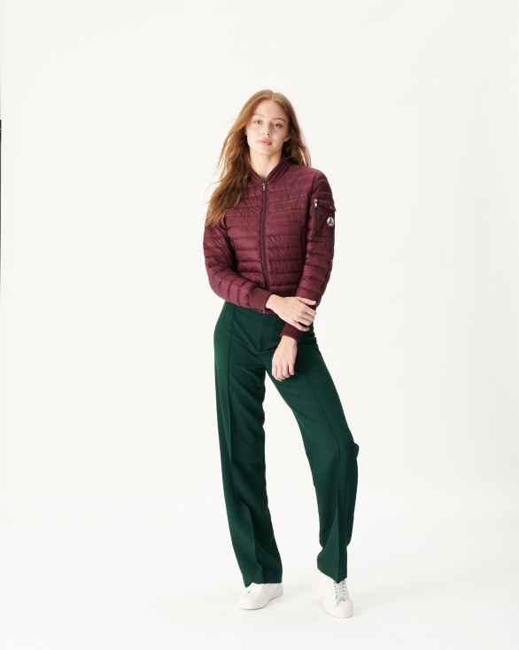 Lightweight Down Jacket Aubergine Emmy Jott UK
