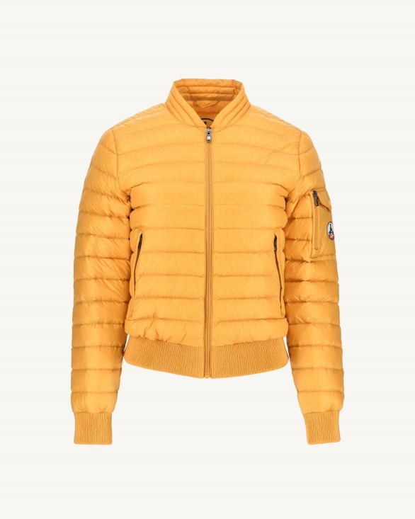 Lightweight Down Jacket Moutarde Emmy Jott UK