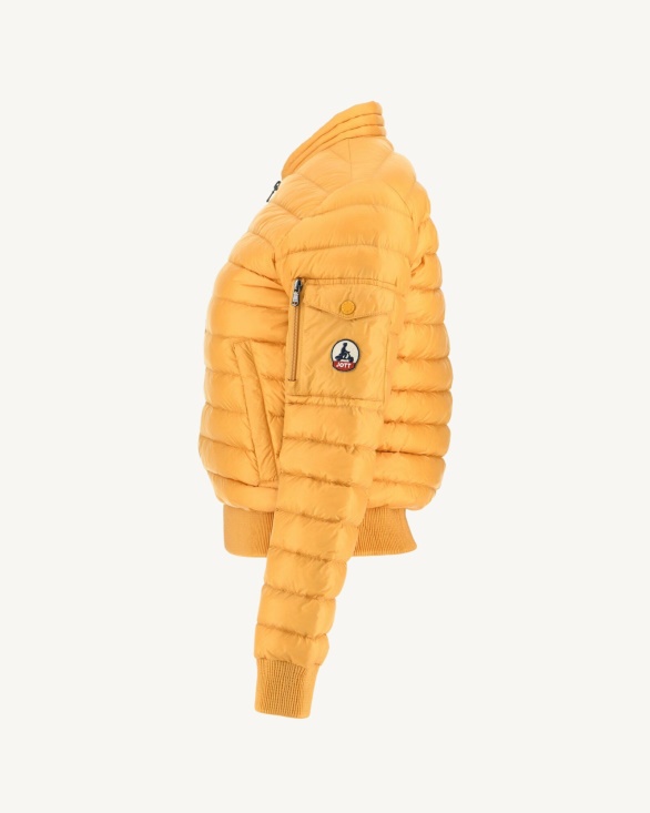 Lightweight Down Jacket Moutarde Emmy Jott UK