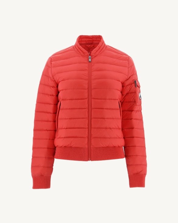 Lightweight Down Jacket Fire Red Emmy Jott UK