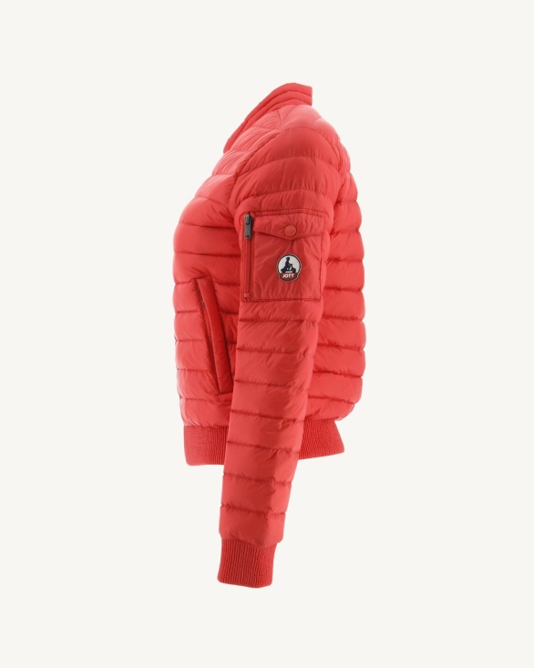 Lightweight Down Jacket Fire Red Emmy Jott UK