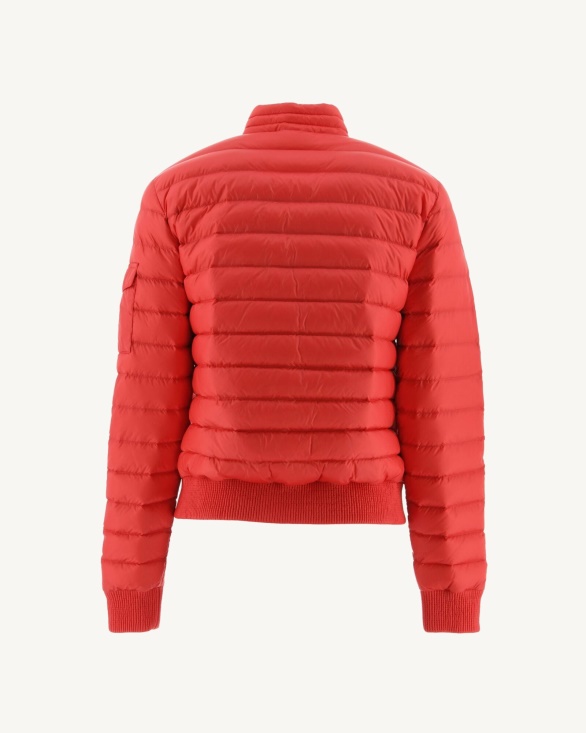 Lightweight Down Jacket Fire Red Emmy Jott UK