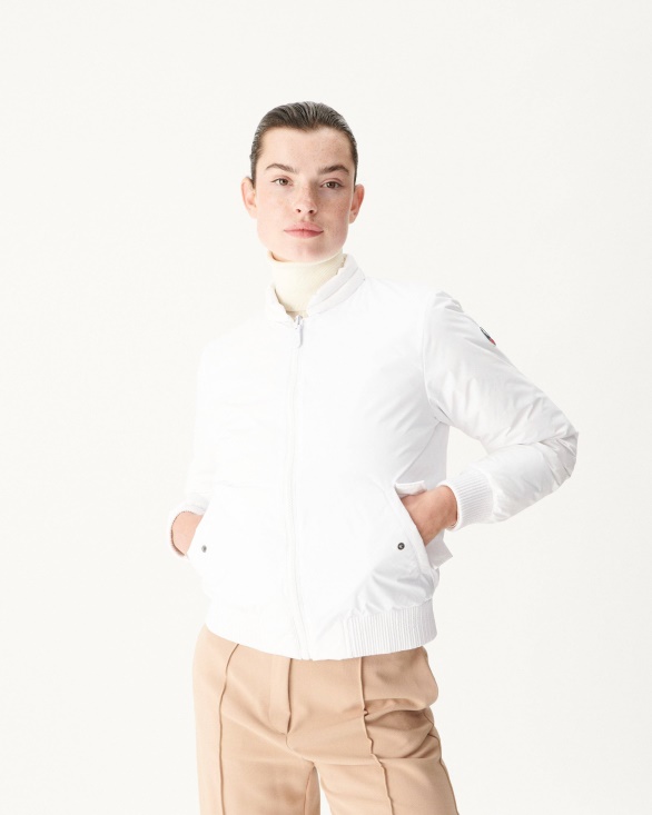 Jott UK Reversible Down Jacket Blanc/Marine Hanoi