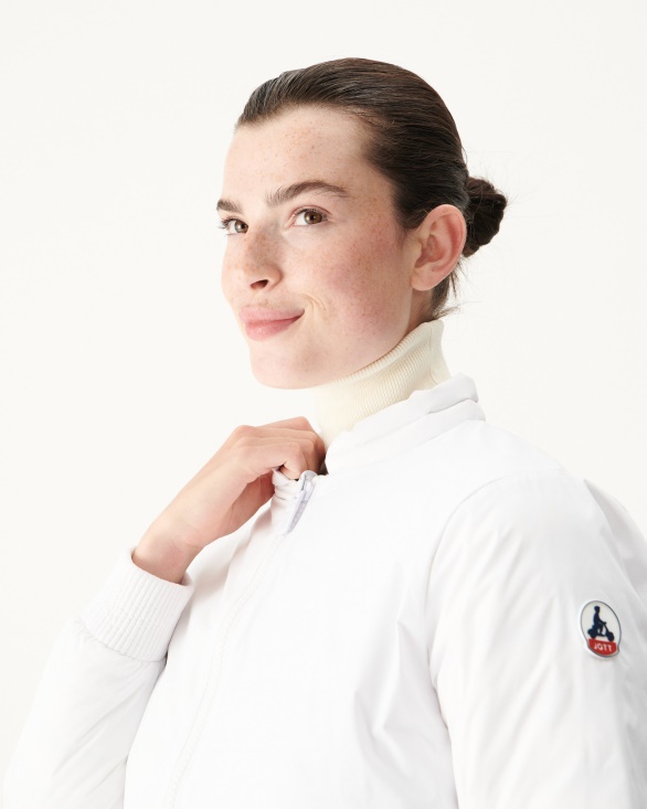 Jott UK Reversible Down Jacket Blanc/Marine Hanoi