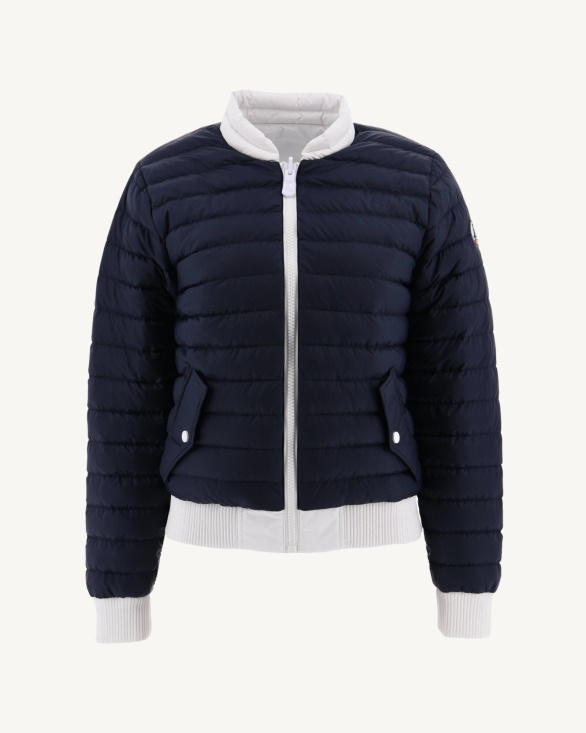 Jott UK Reversible Down Jacket Blanc/Marine Hanoi