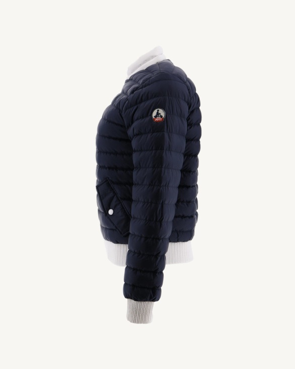 Jott UK Reversible Down Jacket Blanc/Marine Hanoi